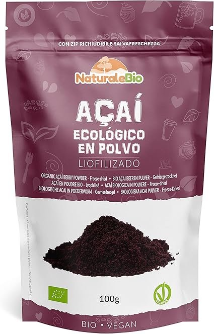 Bayas de Acai Orgánico en Polvo