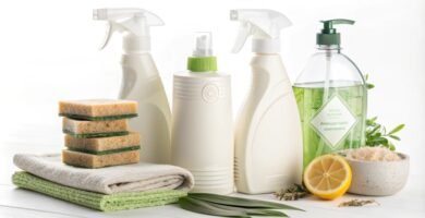 lote de productos de limpieza ecológicos para el hogar