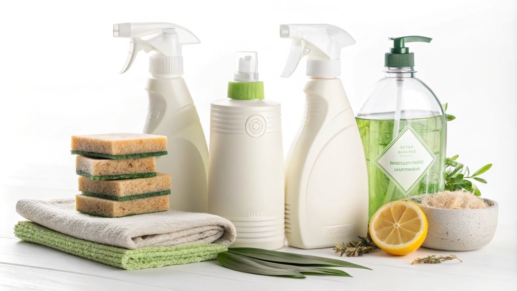 lote de productos de limpieza ecológicos para el hogar