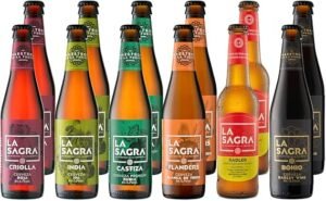 Descripción del Producto Precio: 24,90€ Marca: Cerex Cantidad: 4 x 330 ml. Ingredientes: Agua, malta de cebada, lúpulo, castaña, cereza o bellota, levadura. 5% Vol. Alc. Certificación: Producto ecológico