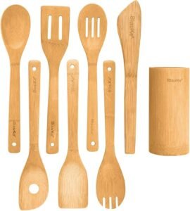 Set Utensilios de Cocina Madera de Bambú BlauKe